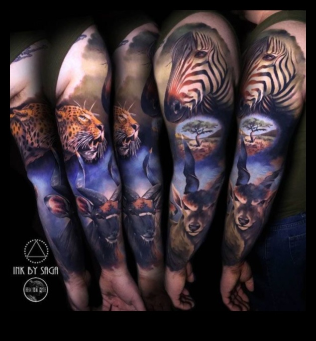 ספארי דיו: חקור סיפורי קעקועים של בעלי חיים